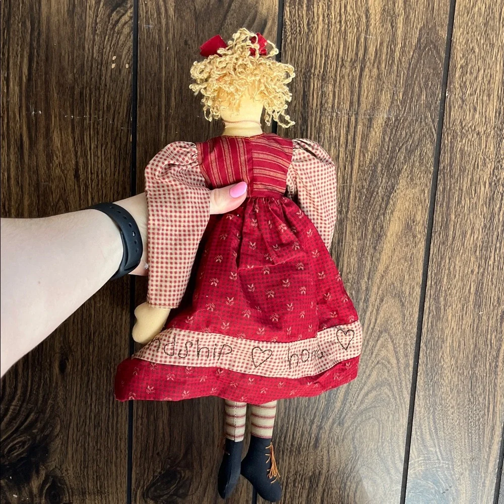 Valentine Rag Doll with Red Dress